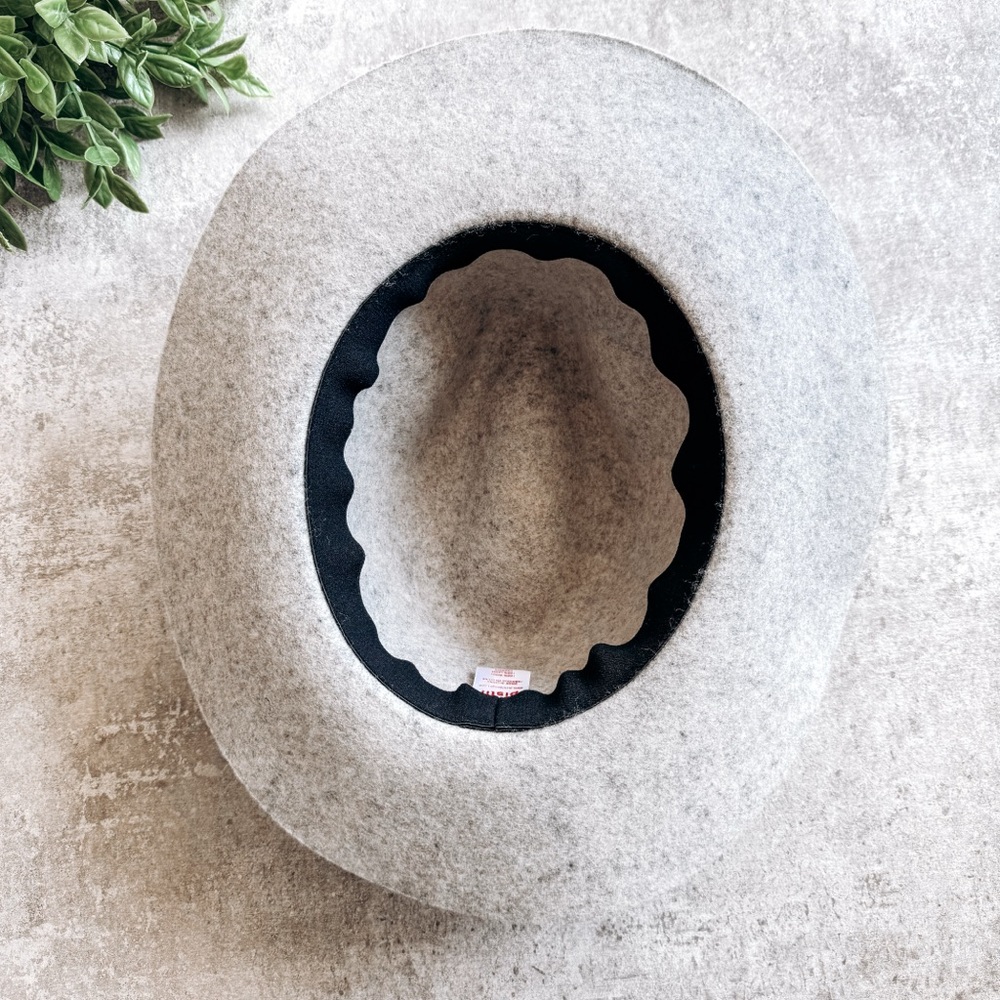 Pistil Wool Grey Wide Brim Fedora Hat - Picture 3 of 5